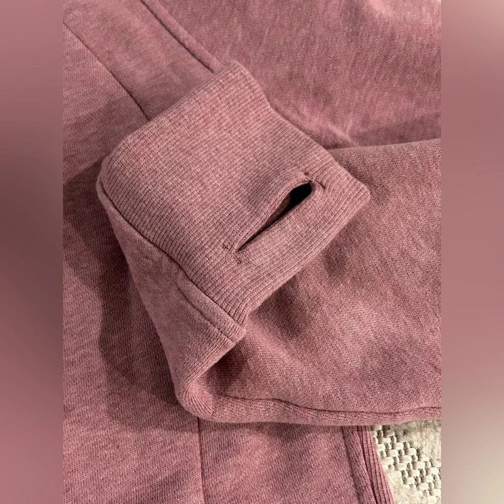 Lululemon Scuba Full-Zip Hoodie in Heathered Velvet Dust - Size 8